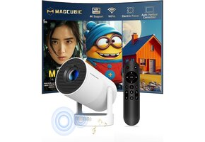 Beamer voor thuisbioscoop | Elektrische focus | Auto Keystone | WiFi 6 (5G/2.4G) | 40% Korting