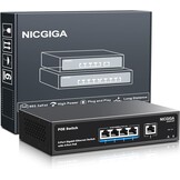 8-poorts Gigabit PoE Switch onbeheerd met 8-poorts IEEE802.3af/at PoE+@120W, 2x 1000Mbps uplink + 2x 1G SFP, 12-poorts netwerk power over Ethernet switch.