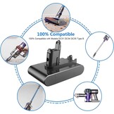 5000mAh DC45 DC31 vervangingsaccu voor Dyson Type B DC31 DC34 DC45 DC35 DC56 DC57 stofzuiger met filter (alleen geschikt voor Dyson Type B)