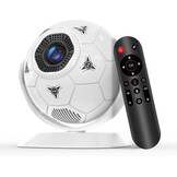 Magcubic HY300F Mini-beamerprojector, 4K ondersteuning, 360° voetbalmotief, kleine thuisbioscoop, outdoor, wifi 6, bluetooth 5.4, autokeystone, draagbare projector, korte afstand voor mobiele