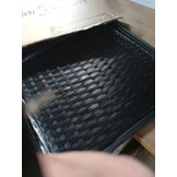 vidaXL Tuinstoel met kussen poly rattan zwart
