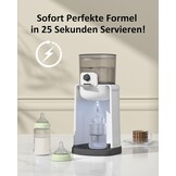 Flesmaker voor baby's, flessenwarmer voor baby's, instant warmer, waterdispenser voor onmiddellijke productie van formuleflessen, 4 temperaturen, 72 uur smart thermostaat, warmwaterdispenser, wit