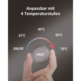Flesmaker voor baby's, flessenwarmer voor baby's, instant warmer, waterdispenser voor onmiddellijke productie van formuleflessen, 4 temperaturen, 72 uur smart thermostaat, warmwaterdispenser, wit