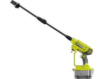 RYOBI RY18PW22A-0 Accu-middendrukreiniger, 18 V, 3-in-1 mondstuk, turbomondstuk voor moeilijke reinigingstoepassingen, 15°-waaierstraal voor algemene reiniging, zonder accu en oplader, geel
