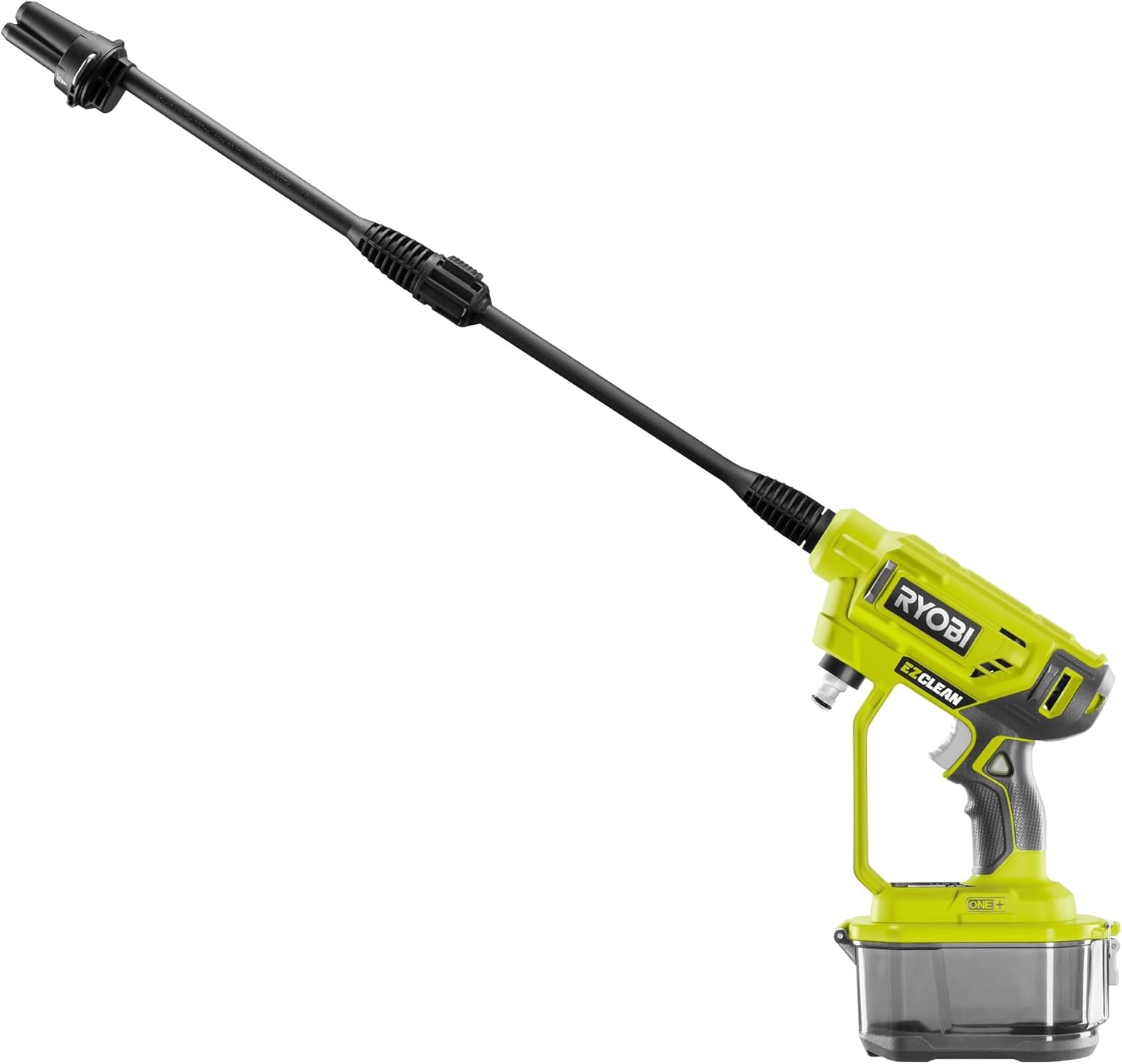 RYOBI RY18PW22A-0 Accu-middendrukreiniger, 18 V, 3-in-1 mondstuk, turbomondstuk voor moeilijke reinigingstoepassingen, 15°-waaierstraal voor algemene reiniging, zonder accu en oplader, geel