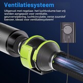 Hon&Guan Buisventilator, 100 mm, instelbaar met snelheidsregelaar, buisventilator, rookafzuiging met EU-stekker, badkamerventilator, rookafzuiging, ventilator voor kweektent, actief koolfilter