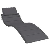 vidaXL Ligbedkussen 186x58x4 cm oxford stof antracietkleurig