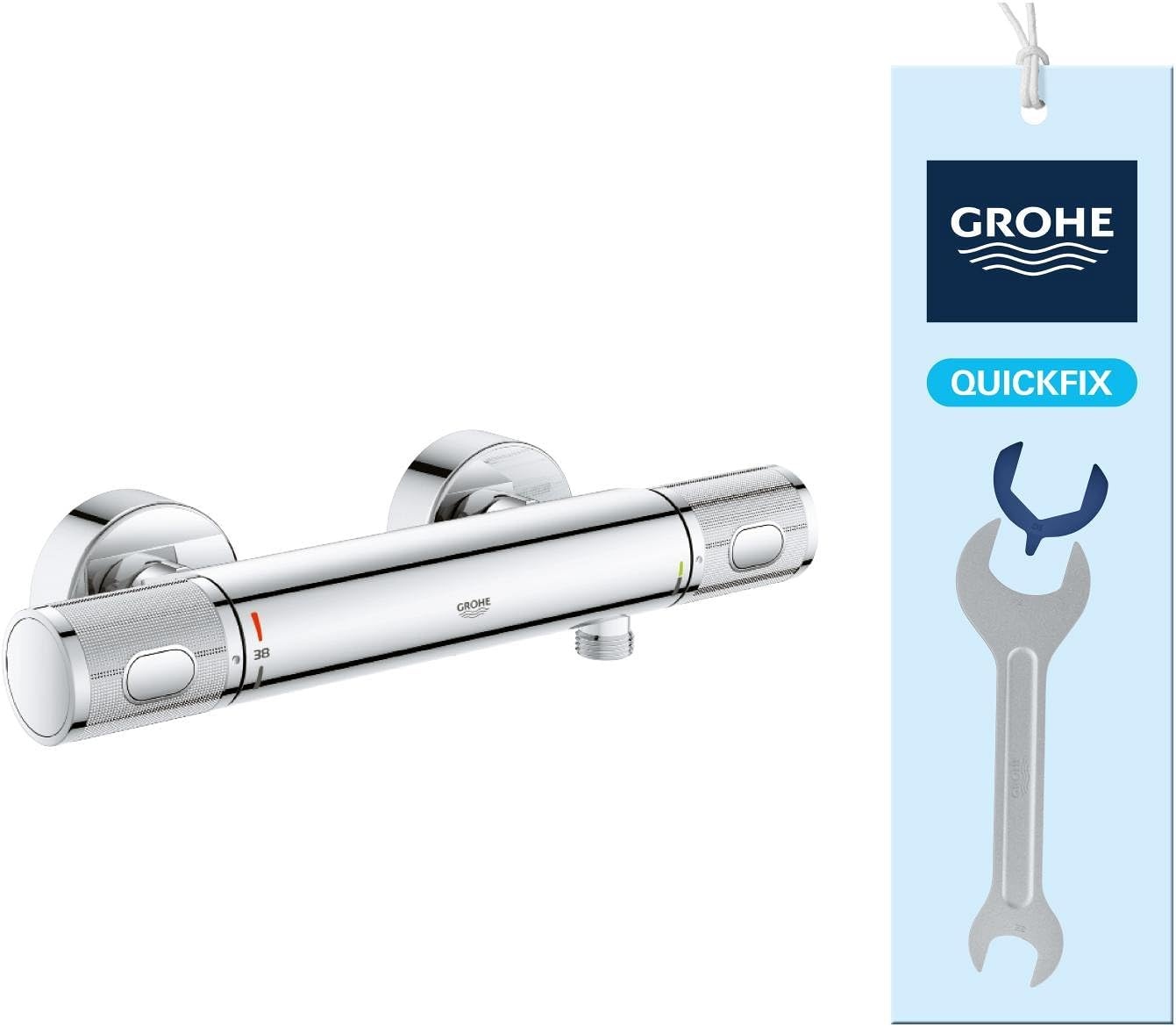 GROHE Precision Feel Thermostatische Douchemengkraan 313 x 80 mm - Chroom