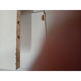 vidaXL Dressoir 34,5x34x90 cm bewerkt hout hoogglans wit