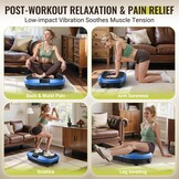 FLYBIRD Trillingsplaat Oefenmachine, Verbeterde versie Power Trillingsplaat voor gewichtsverlies, 120 snelheidsniveaus, 150 kg gewichtscapaciteit, full-body workout vibratieplaat voor lymfedrainage en