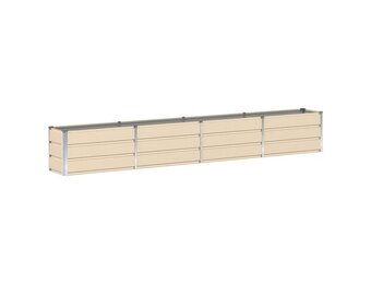 vidaXL Plantenbak Ivoor 320 x 40 x 45 cm Staal