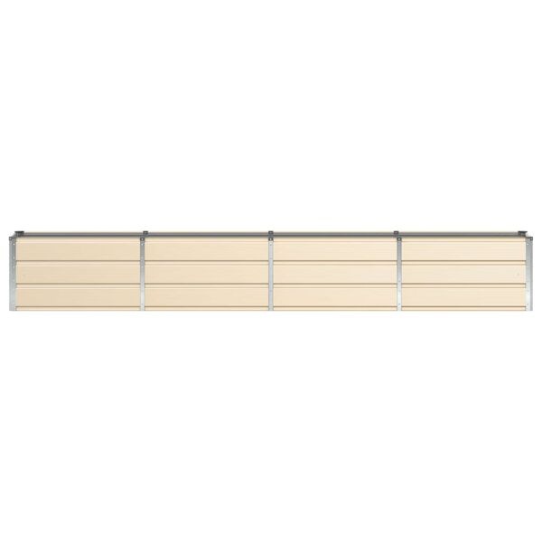 vidaXL Plantenbak Ivoor 320 x 40 x 45 cm Staal