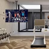 suptek TV Plafondbeugel voor 26-65 inch Schermen, In hoogte verstelbaar 54-78cm, Kantelbaar en Draaibaar, Belasting 45kg, VESA 400x400mm, Geschikt voor Schuin Plafond, MC4602 - Maat 26-49"