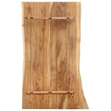 vidaXL Tafelblad 100x(50-60)x2,5 cm massief acaciahout