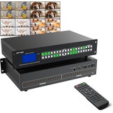 MT-VIKI 16 x 16 HDMI-matrixschakelaar met 3,5 mm stereo audio-extractor + webgrafische interface, schakelaar en splitter, 4K @ 30 Hz, EDID, RS232, LAN-poort, app