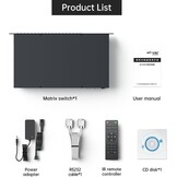 MT-VIKI 16 x 16 HDMI-matrixschakelaar met 3,5 mm stereo audio-extractor + webgrafische interface, schakelaar en splitter, 4K @ 30 Hz, EDID, RS232, LAN-poort, app