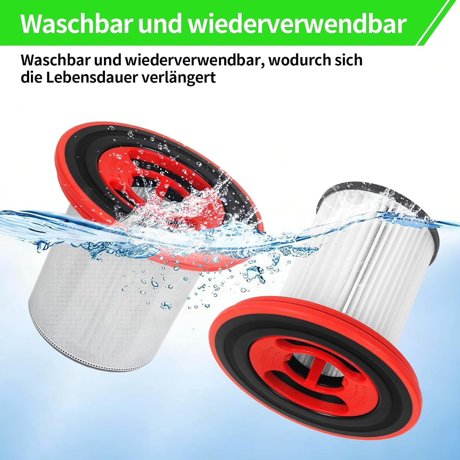 2 Vervangende Filters voor Bosch Unlimited Series 7 Steelstofzuiger