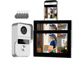 Videodeurbel Intercom met 2x 7" Touchscreen & 1080p Camera - 35% Korting