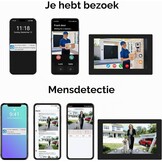 Video-intercom Deurbel met Camera, Videofoon, 7 inch touchscreen, Nachtzicht, Ontgrendeling op afstand, tweerichtingsintercom voor villa met 1 camera en 2 monitoren