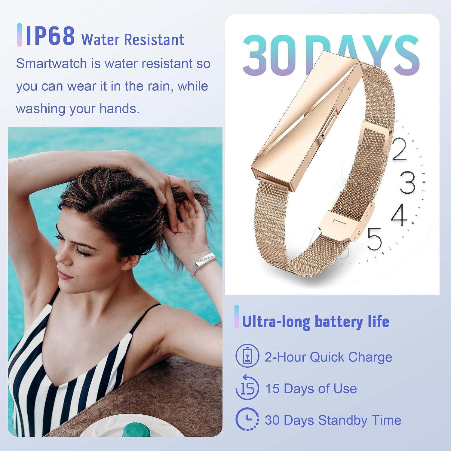 Smartwatch voor dames en heren