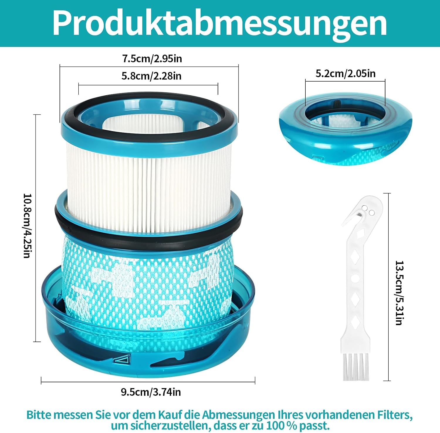 2 filters voor Dyson V16 Piston Animal en Piston Animal Submarine DS60 reiniger