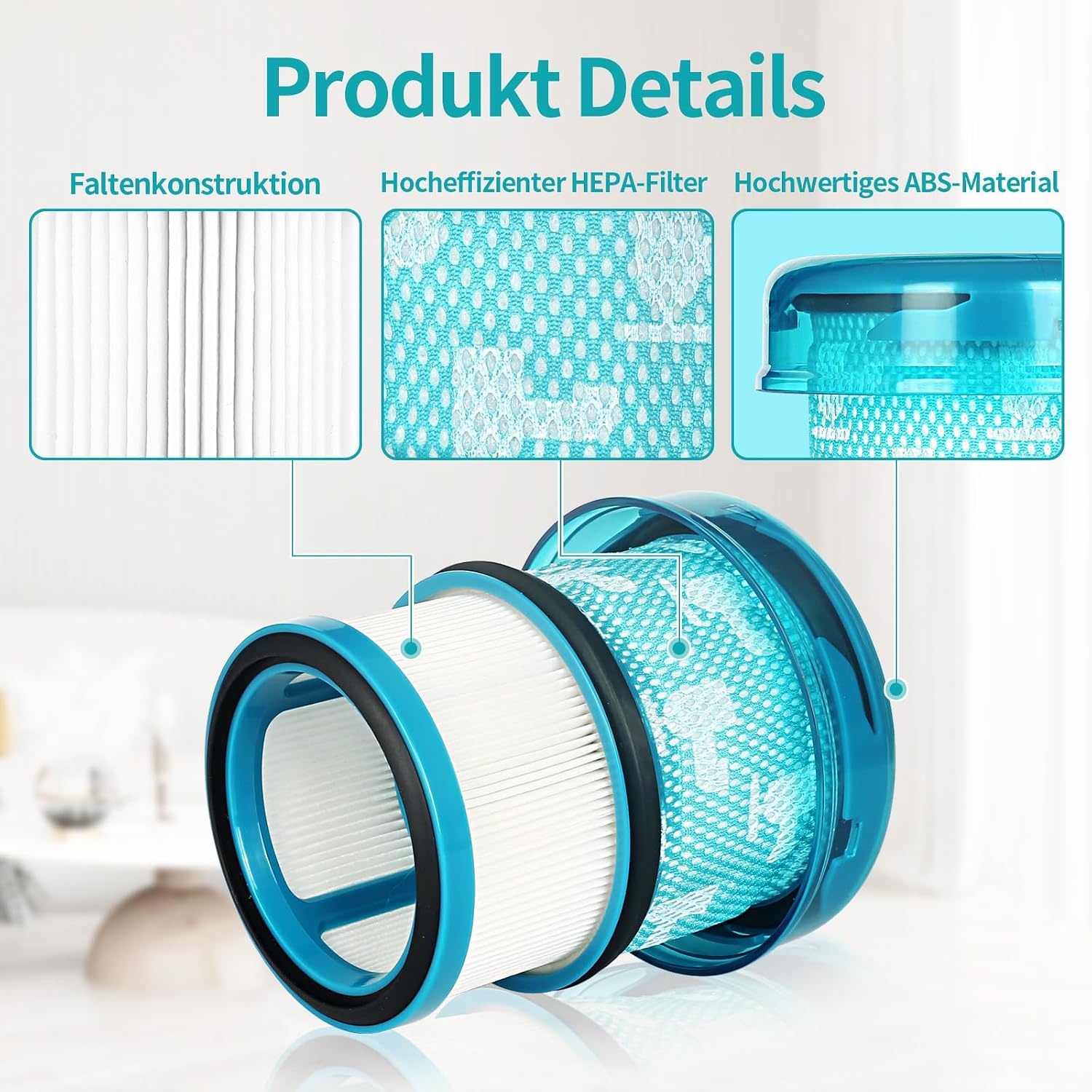 2 filters voor Dyson V16 Piston Animal en Piston Animal Submarine DS60 reiniger