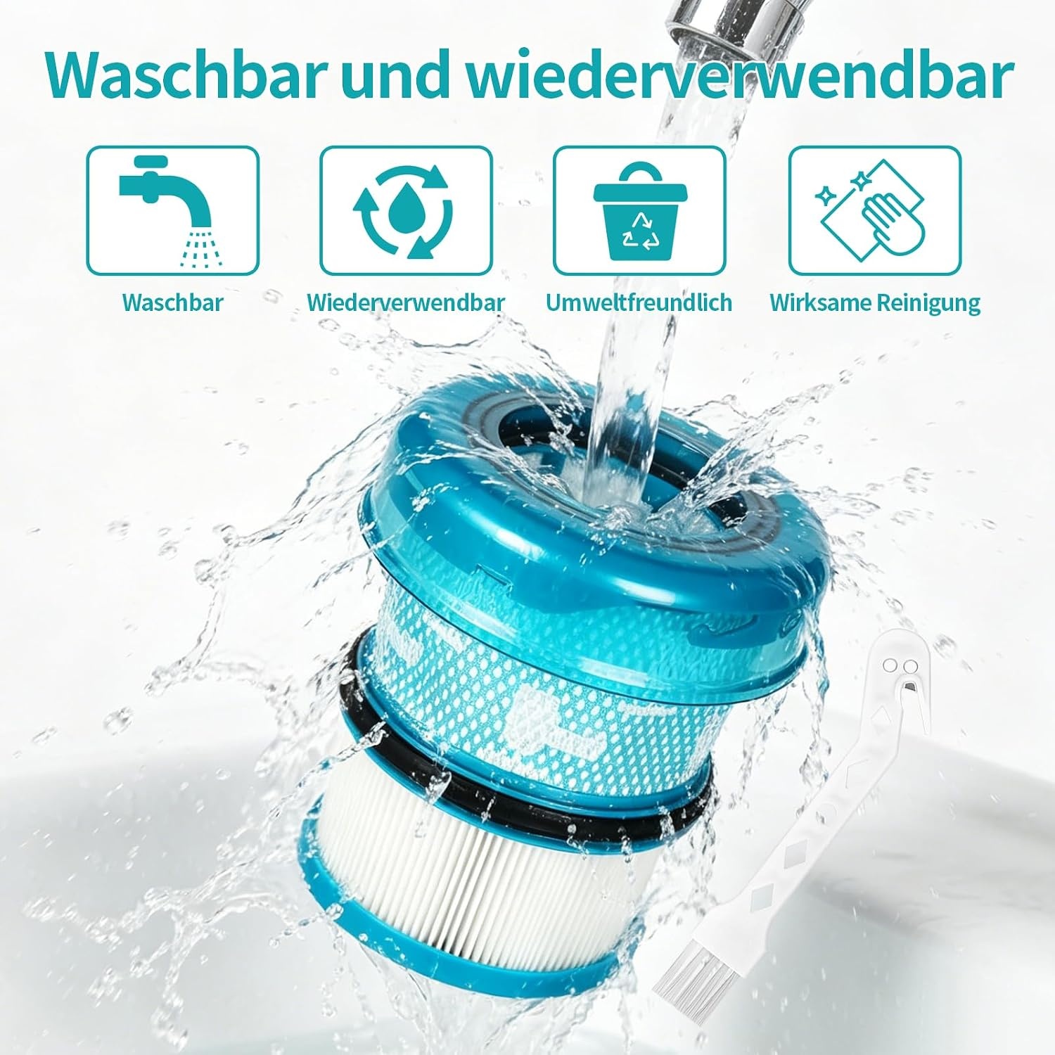 2 filters voor Dyson V16 Piston Animal en Piston Animal Submarine DS60 reiniger