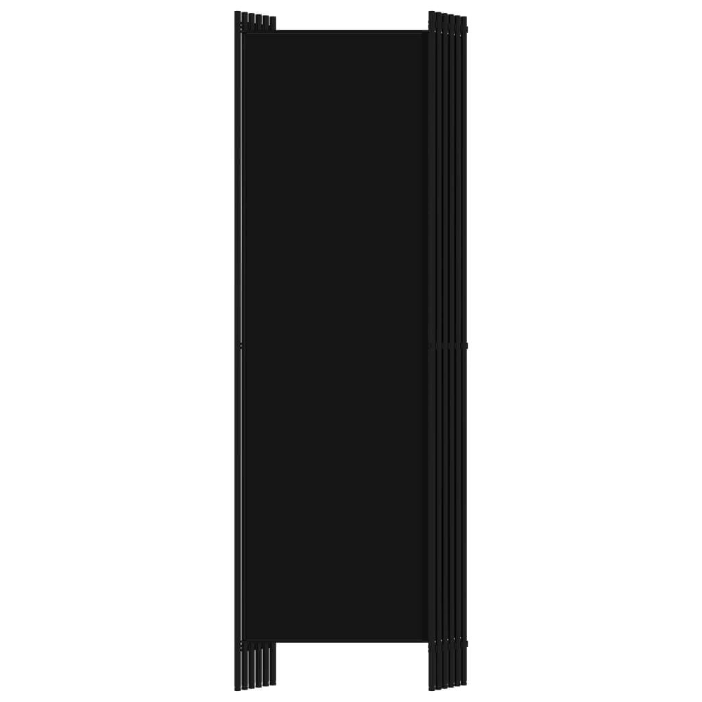 vidaXL Kamerscherm met 6 panelen 300x180 cm zwart
