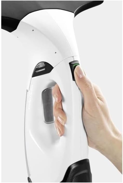 Kärcher accu-raamstofzuiger WV 2 Plus N, batterijduur: 35 min, LED-laadstatusindicator, 2 zuigmonden, spuitfles met microvezelafdekking, 20 ml raamreinigerconcentraat