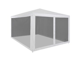 vidaXL Partytent met 4 mesh zijwanden 4x3 m