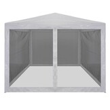 vidaXL Partytent met 4 mesh zijwanden 4x3 m