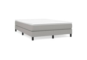 vidaXL Bedframe zonder matras stof lichtgrijs 140x200 cm