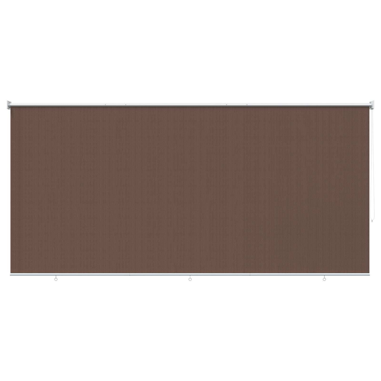 vidaXL Buitenrolgordijn 90% UV-blok Taupe 400 x 140 cm HDPE