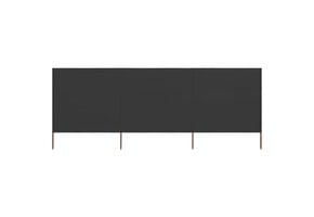 vidaXL Windscherm 3-panelen 400x160 cm stof antraciet