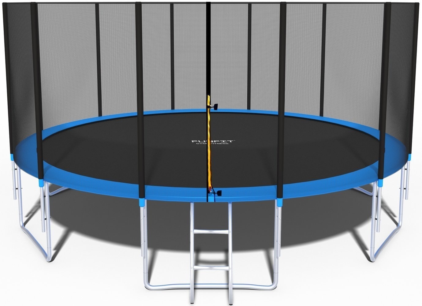 Trampoline 490cm Veiligheidsnet Ladder Blauw/Zwart 35% Korting