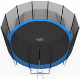 Trampoline 490cm Veiligheidsnet Ladder Blauw/Zwart 35% Korting
