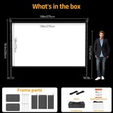 Projectiescherm Outdoor Thuisbioscoop 120 inch - 34% Korting