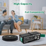 Vervangende Accu Robotstofzuiger iRobot Roomba 500-900 Serie 14,4V 6400mAh - 33% Korting