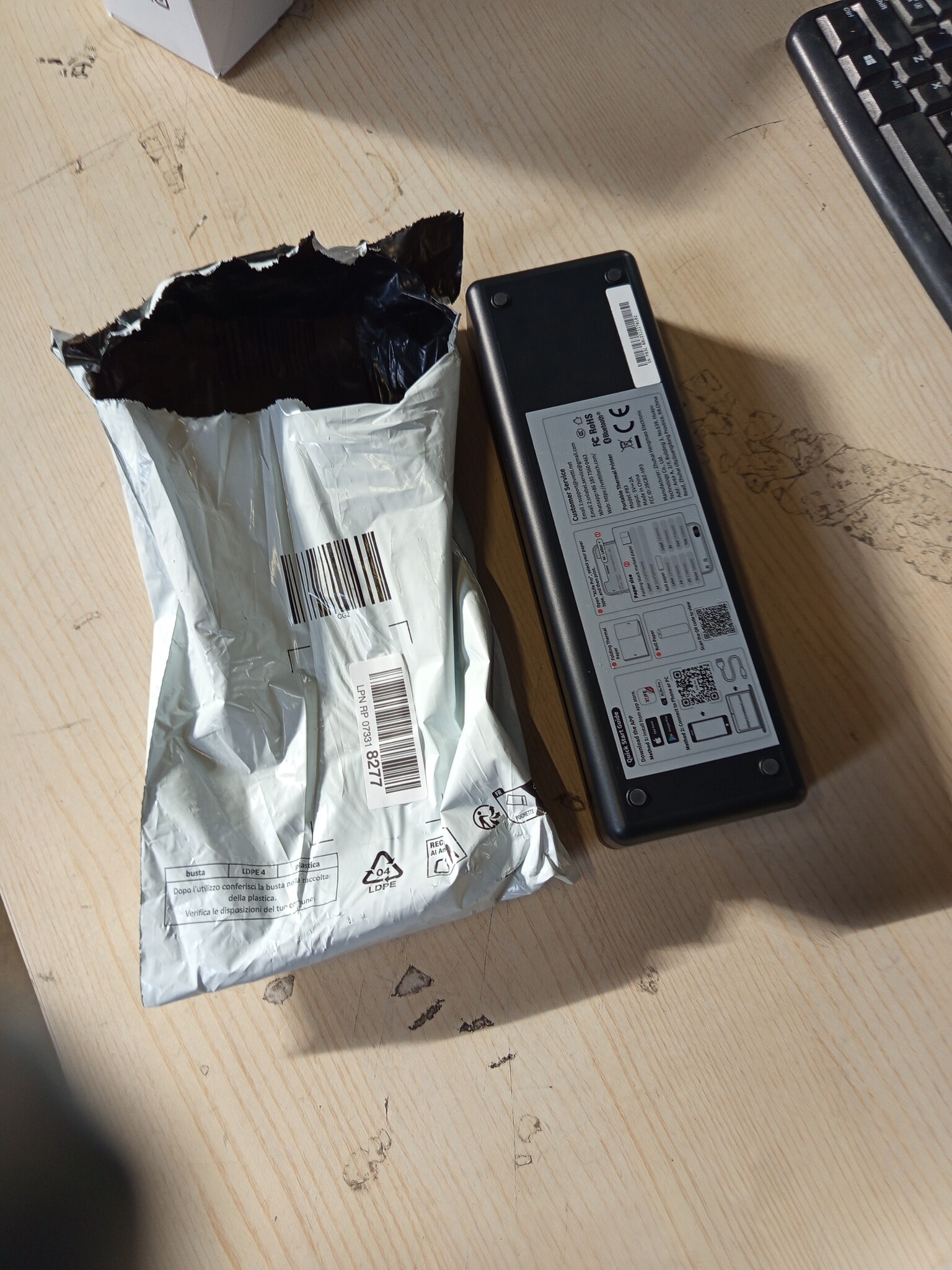 Mobiele A4 Thermische Printer Zwart - 59% Korting