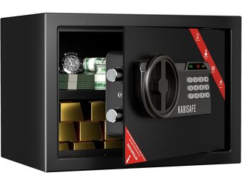 Elektronische kluis 25L Zwart - Digitaal slot & Noodsleutel (34% korting)