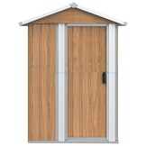 VidaXL Tuinschuur Staal Bruin 126x97.5x177cm - 54% Korting