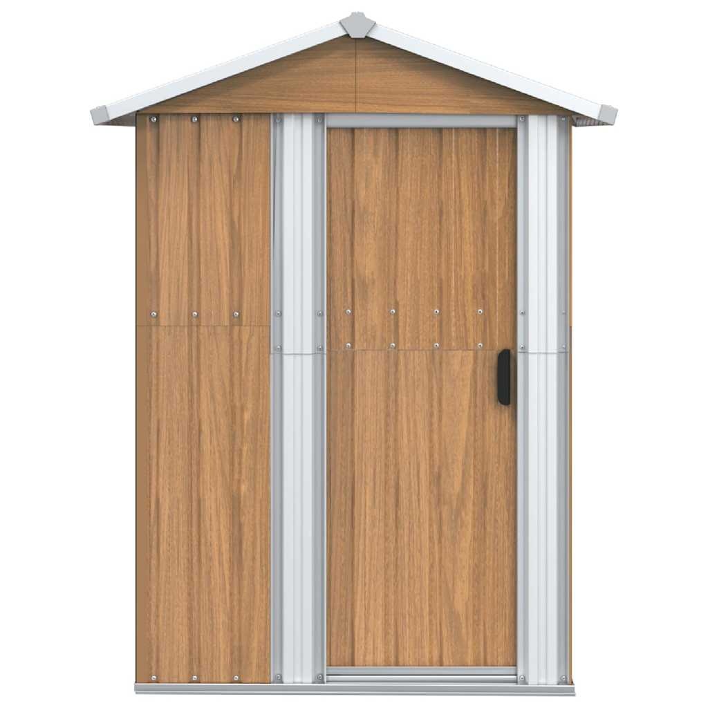 VidaXL Tuinschuur Staal Bruin 126x97.5x177cm - 54% Korting