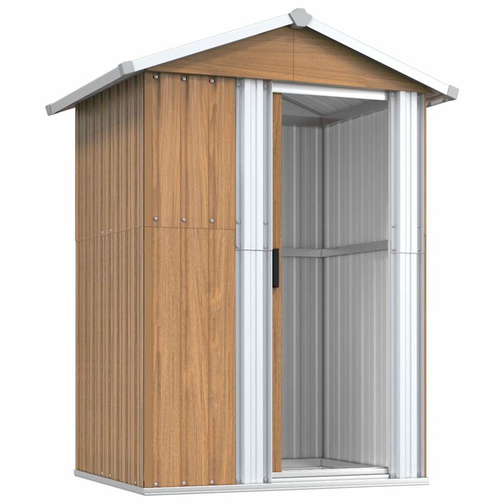 VidaXL Tuinschuur Staal Bruin 126x97.5x177cm - 54% Korting