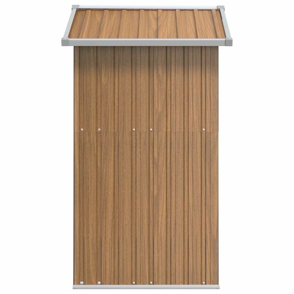 VidaXL Tuinschuur Staal Bruin 126x97.5x177cm - 54% Korting