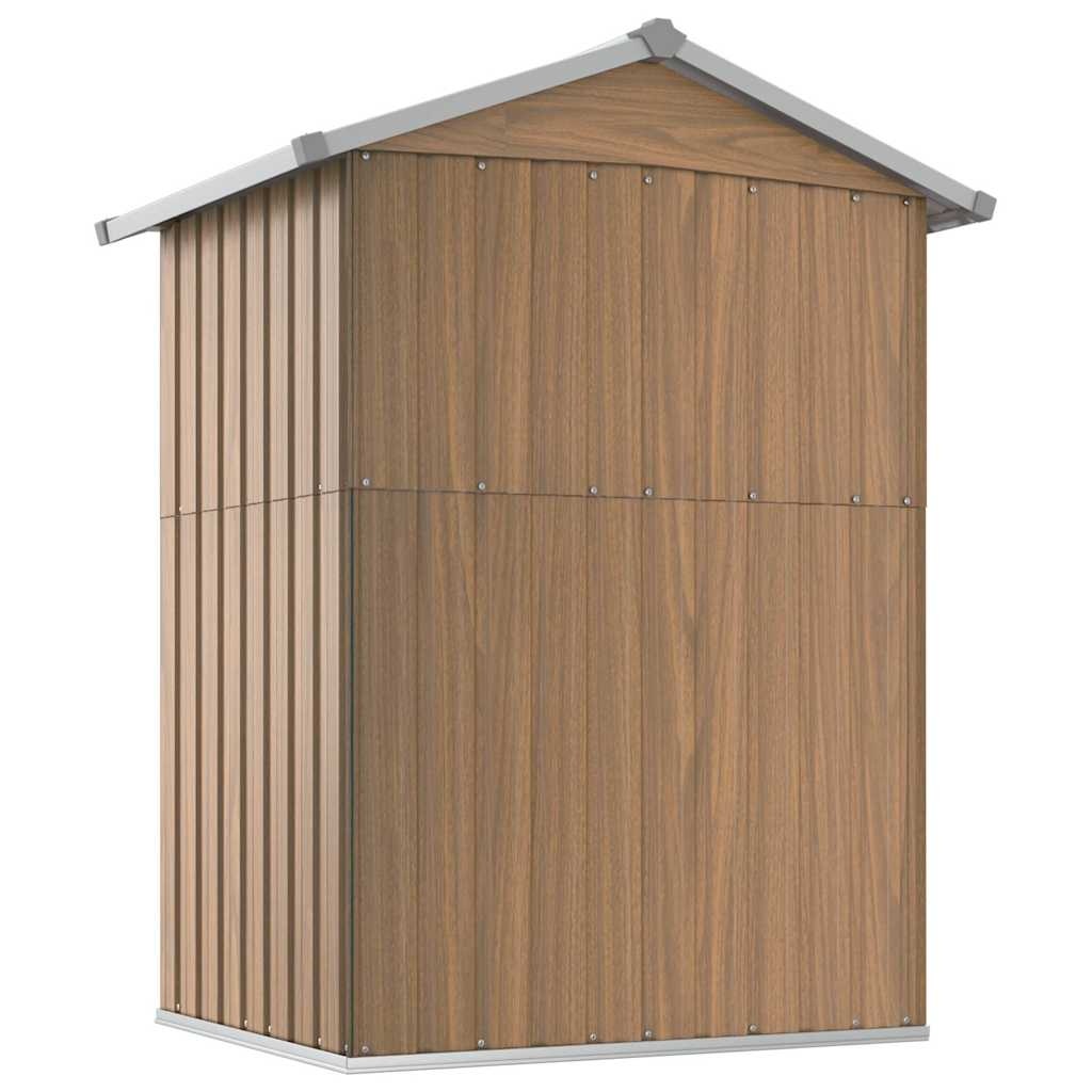 VidaXL Tuinschuur Staal Bruin 126x97.5x177cm - 54% Korting