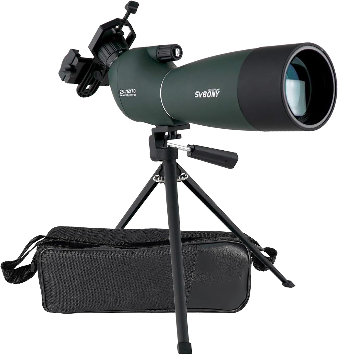 Spotting Scope 25-75x70 HD met Smartphone Adapter - 34% Korting