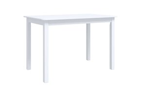 Eettafel Massief Rubberwood 114x71x75 cm Wit - 59% Korting