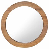 Ronde Wandspiegel 60 cm Teakhout - 35% Korting
