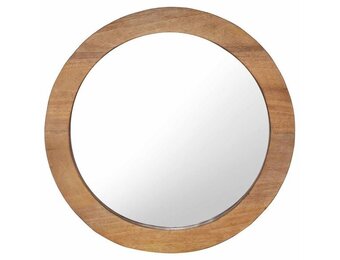 Ronde Wandspiegel 60 cm Teakhout - 35% Korting