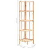 Hoekschap Cederhout 27x27x110 cm - 29% Korting